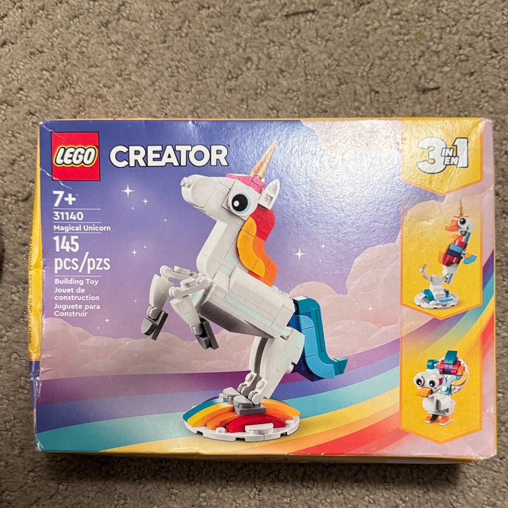 LEGO Creator Rainbow Unicorn Building Set